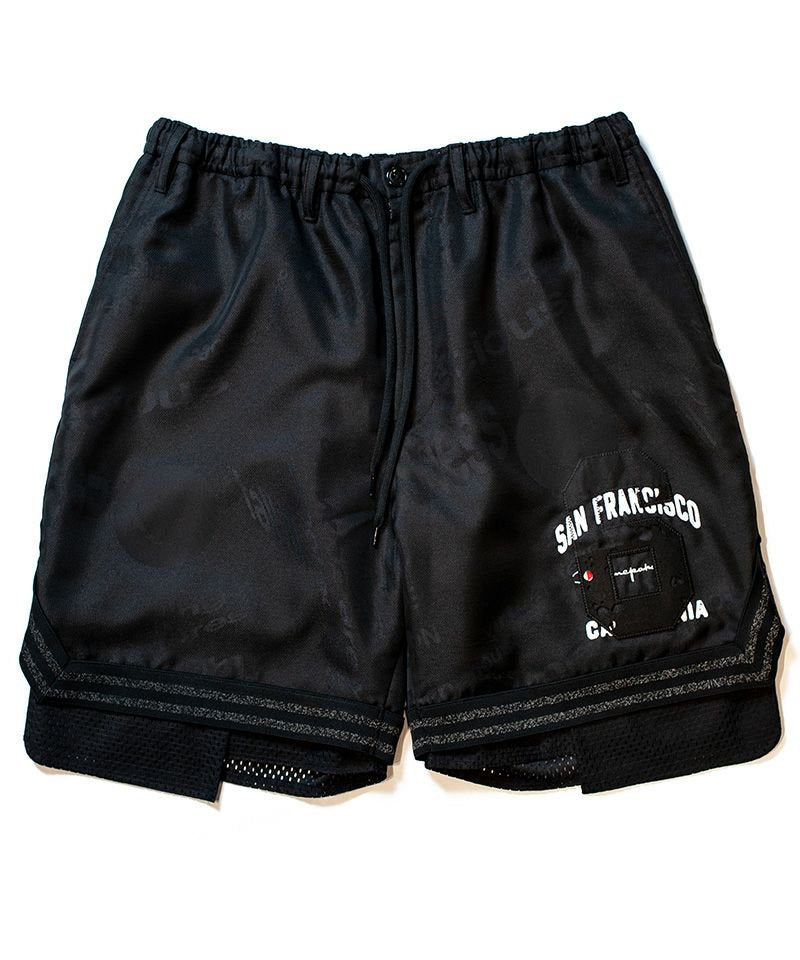 [予約商品2023SS] SEVESKIG/セブシグ/ Iimitation mesh S.F.O Half pants