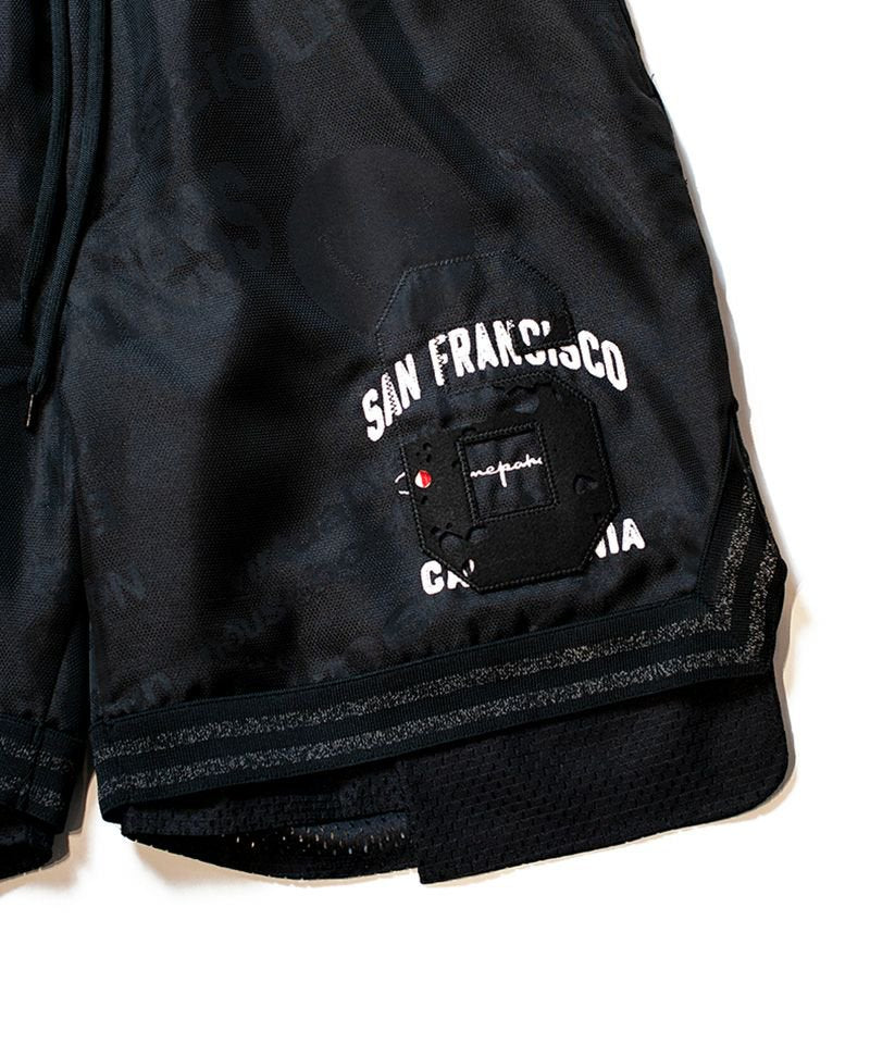 [予約商品2023SS] SEVESKIG/セブシグ/ Iimitation mesh S.F.O Half pants