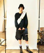 [予約商品2023SS] SEVESKIG/セブシグ/ Iimitation mesh S.F.O Half pants