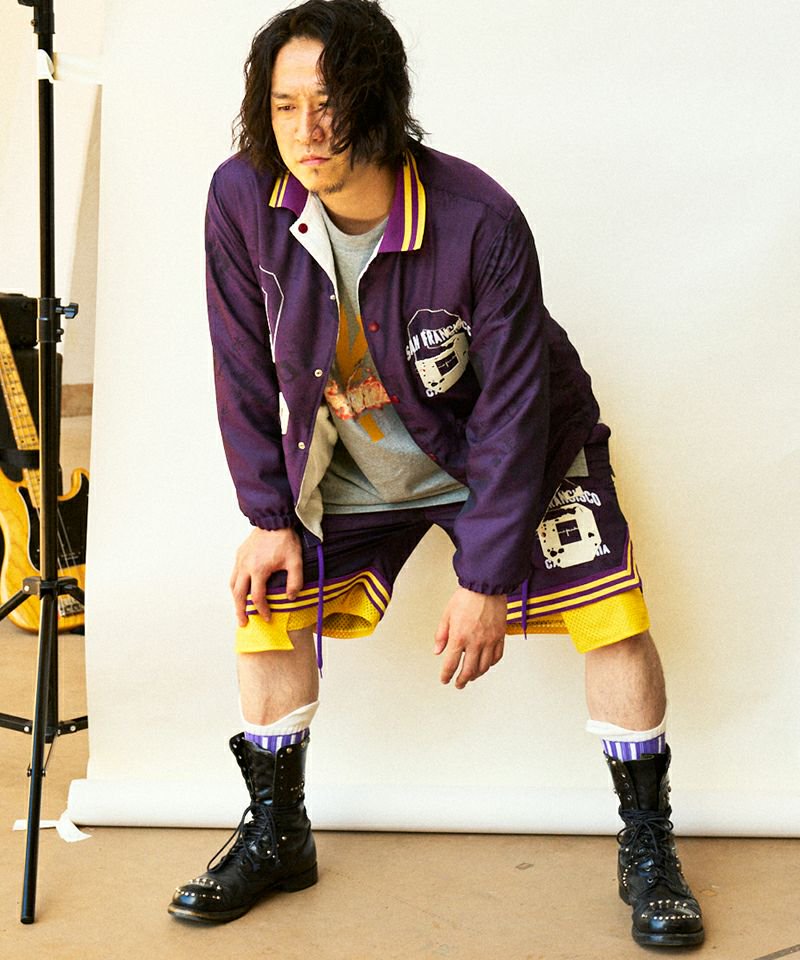 [予約商品2023SS] SEVESKIG/セブシグ/ Iimitation mesh S.F.O Half pants