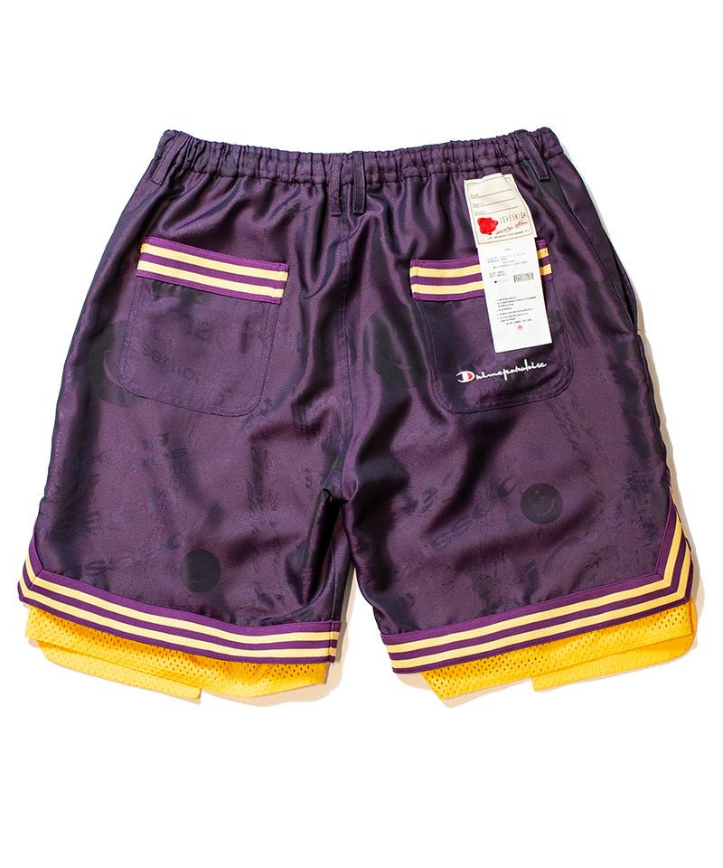 [予約商品2023SS] SEVESKIG/セブシグ/ Iimitation mesh S.F.O Half pants