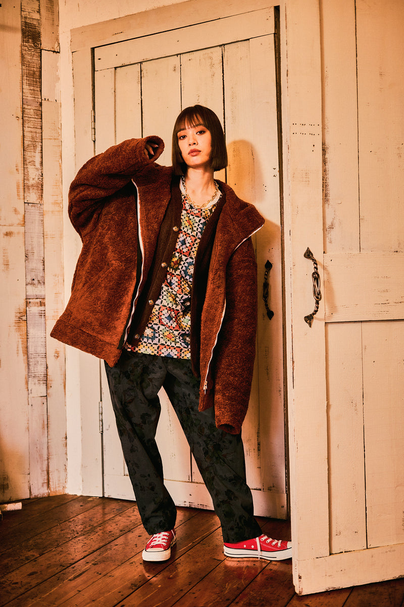 [22aw]EFFECTEN(エフェクテン) / crochet switching L/S Tee