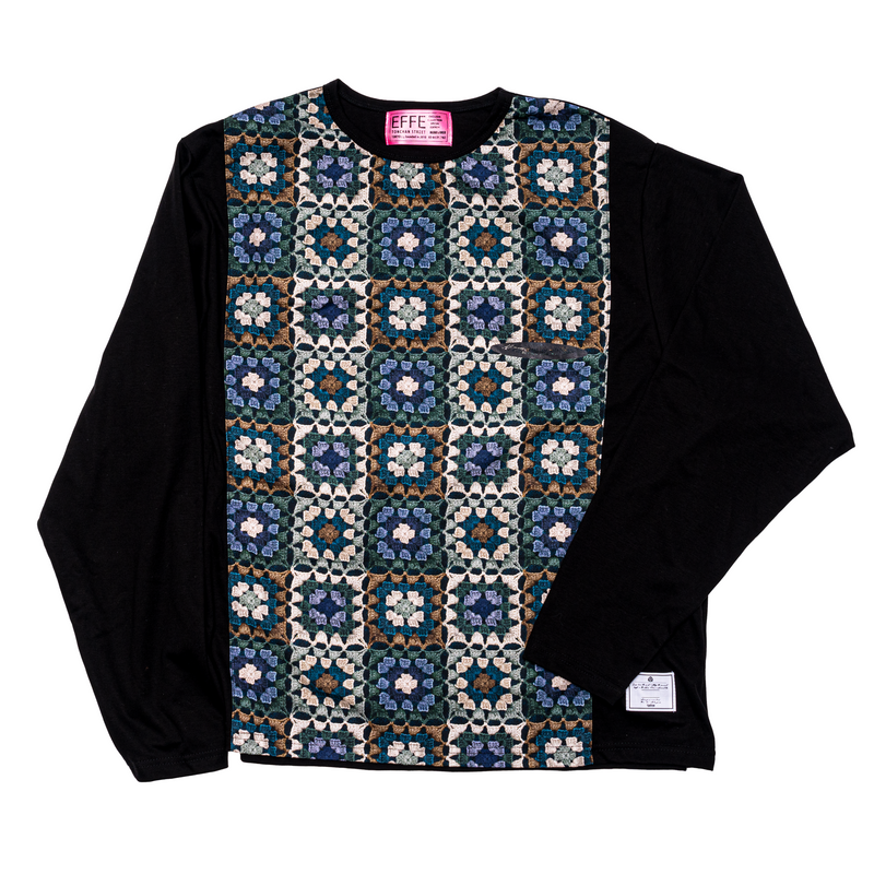 [22aw]EFFECTEN(エフェクテン) / crochet switching L/S Tee