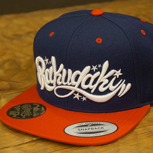 RAKUGAKI RAKUGAKI Main logo Snap Back Cap NAVY×RED/ネイビー×レッド