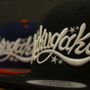 RAKUGAKI RAKUGAKI Main logo Snap Back Cap NAVY×RED/ネイビー×レッド
