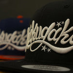 RAKUGAKI RAKUGAKI Main logo Snap Back Cap NAVY×RED/ネイビー×レッド