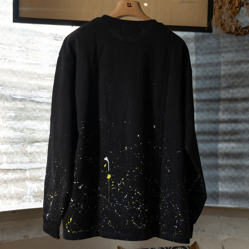 [YCF] EFFECTEN(エフェクテン) / Ycf-37 paint embroidery L/S Tee
