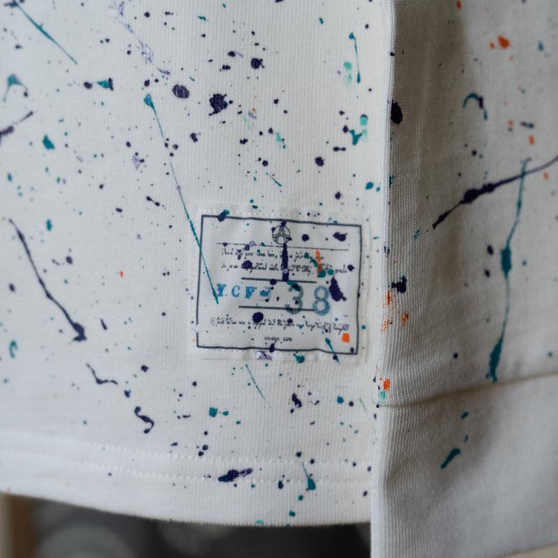 [YCF] EFFECTEN(エフェクテン) / Ycf-38 paint embroidery L/S Tee